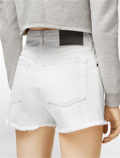 calvin klein white shorts